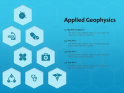 Applied geophysics ppt powerpoint presentation ideas demonstration