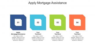 Apply mortgage assistance ppt powerpoint presentation ideas background image cpb