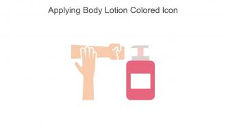 Applying Body Lotion Colored Icon In Powerpoint Pptx Png And Editable Eps Format