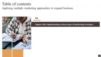 Applying Multiple Marketing Approaches To Expand Business Strategy CD V Appealing Ideas