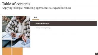 Applying Multiple Marketing Approaches To Expand Business Strategy CD V Graphical Ideas