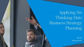 Applying Six Thinking Hats Business Strategy Planning PPT Mockup AT