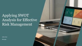 Applying SWOT Analysis For Effective Risk Management PPT Outline AT