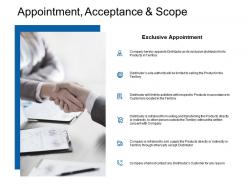 Appointment acceptance and scope ppt powerpoint presentation styles deck
