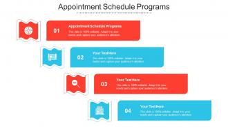 Appointment Schedule Programs Ppt Powerpoint Presentation Inspiration Cpb