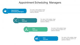 Appointment scheduling managers ppt powerpoint presentation professional show cpb