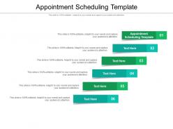 Appointment scheduling template ppt powerpoint presentation icon ideas cpb