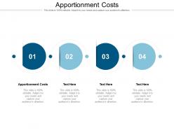 Apportionment costs ppt powerpoint presentation infographics graphics cpb