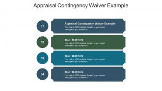 Appraisal contingency waiver example ppt powerpoint presentation layouts diagrams cpb