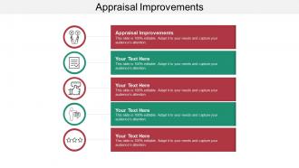 Appraisal improvements ppt powerpoint presentation show mockup cpb