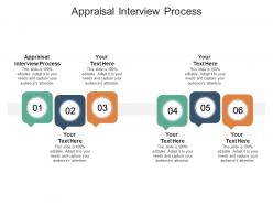 Appraisal interview process ppt powerpoint presentation infographics slide portrait cpb