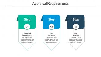 Appraisal requirements ppt powerpoint presentation show brochure cpb