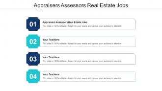 Appraisers Assessors Real Estate Jobs Ppt Powerpoint Presentation Inspiration Maker Cpb