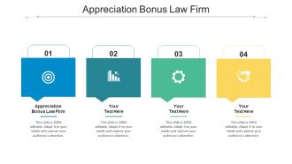 Appreciation Bonus Law Firm Ppt Powerpoint Presentation Examples Cpb