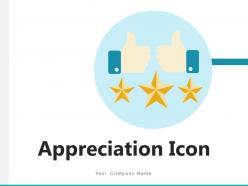 Appreciation Icon Customer Service Feedback Performance Goal Performance