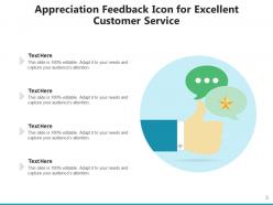 Appreciation Icon Customer Service Feedback Performance Goal Performance