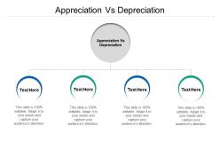 Appreciation vs depreciation ppt powerpoint presentation model vector cpb