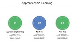 Apprenticeship learning ppt powerpoint presentation inspiration graphic images cpb