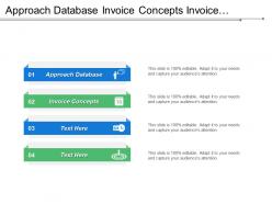 Approach database invoice concepts invoice generation process data files