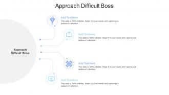 Approach Difficult Boss In Powerpoint And Google Slides Cpb