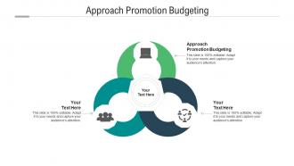 Approach promotion budgeting ppt powerpoint presentation infographics slide download cpb
