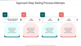 Approach Step Selling Process Attempts In Powerpoint And Google Slides Cpb
