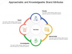 Approachable and knowledgeable brand attributes