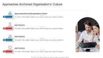 Approaches Anchored Organizations Culture In Powerpoint And Google Slides Cpb