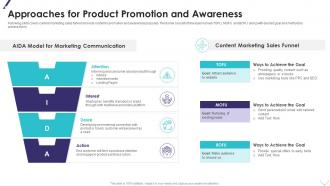 Approaches for product promotion and awareness improving planning segmentation