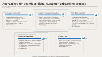 Approaches For Seamless Digital Customer Onboarding Deployment Of Banking Omnichannel