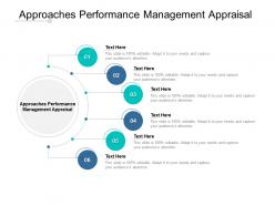 Approaches performance management appraisal ppt powerpoint diagrams cpb