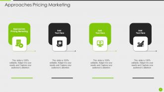 Approaches Pricing Marketing Ppt Powerpoint Presentation Inspiration Design Templates Cpb