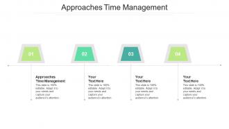 Approaches time management ppt powerpoint presentation outline background cpb