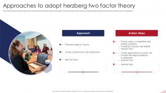 Approaches To Adopt Herzberg Two Factor Theory