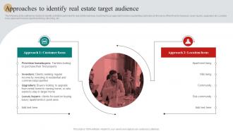 Approaches To Identify Real Estate Target Real Estate Marketing Plan To Maximize ROI MKT SS V