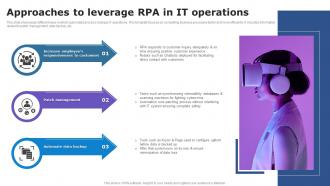 Approaches To Leverage RPA In It Operations