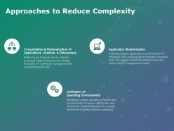 Approaches to reduce complexity datacenters ppt powerpoint presentation show slides