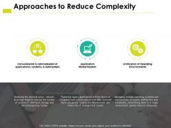 Approaches to reduce complexity modernization ppt powerpoint presentation slides