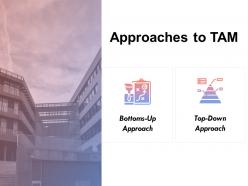 Approaches to tam bottom up top down ppt powerpoint presentation gallery introduction