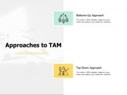 Approaches to tam growth ppt powerpoint presentation layouts graphics design