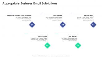 Appropriate Business Email Salutations In Powerpoint And Google Slides Cpb