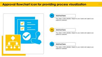Approval Flowchart Icon For Providing Process Visualization