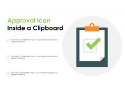 Approval Icon Inside A Clipboard