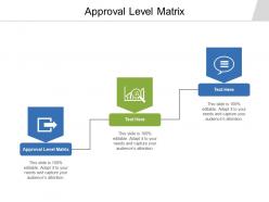 Approval level matrix ppt powerpoint presentation model summary cpb