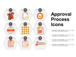 Approval process icons powerpoint templates