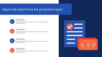Approval Report Icon For Proposed Capex