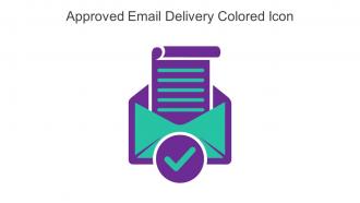Approved Email Delivery Colored Icon In Powerpoint Pptx Png And Editable Eps Format