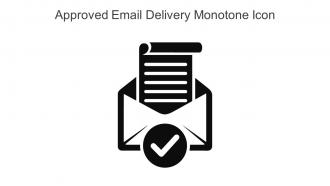 Approved Email Delivery Monotone Icon In Powerpoint Pptx Png And Editable Eps Format