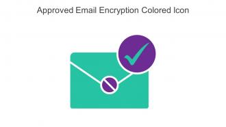 Approved Email Encryption Colored Icon In Powerpoint Pptx Png And Editable Eps Format