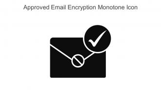 Approved Email Encryption Monotone Icon In Powerpoint Pptx Png And Editable Eps Format